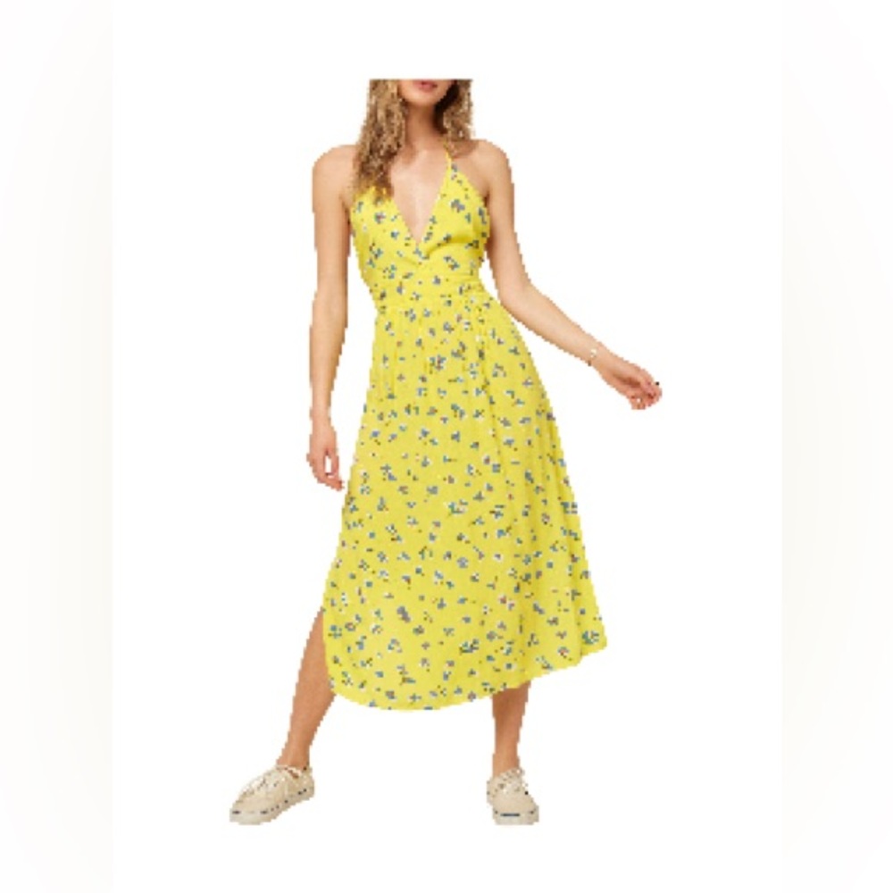 O’Neill floral halter, midi, dress size medium